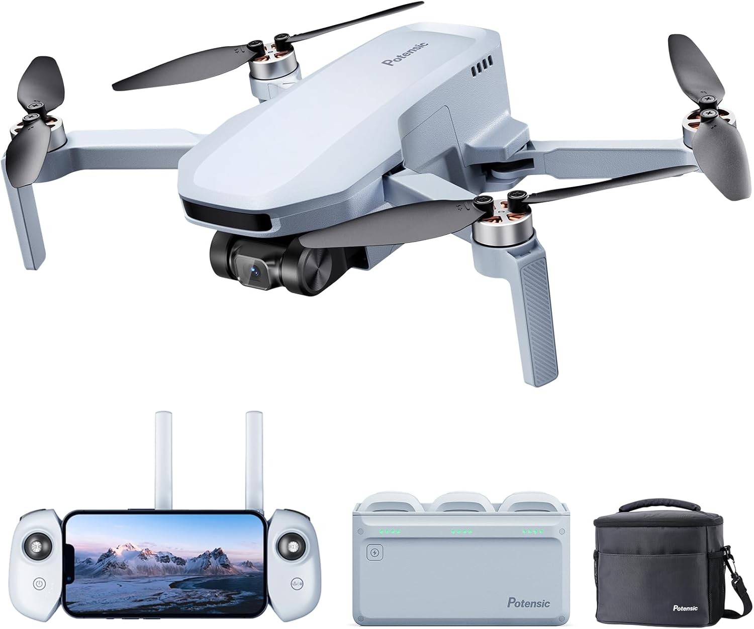 Potensic ATOM SE GPS no-manufacturer, limited 4K EIS remote control, short distance 249 克,93 minutes, 4KM FPV transfer device, no-distance horse transport, maximum speed 16 Public/private, 60W private
